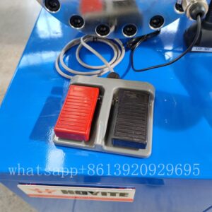 crimp high pressure hose crimping machine price list of hyt-51f, opening and closing dies of foot pedal.