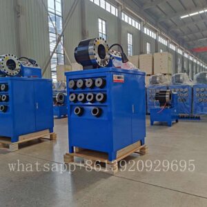 crimp high pressure hose crimping machine price list of hyt-51f shows of right side.